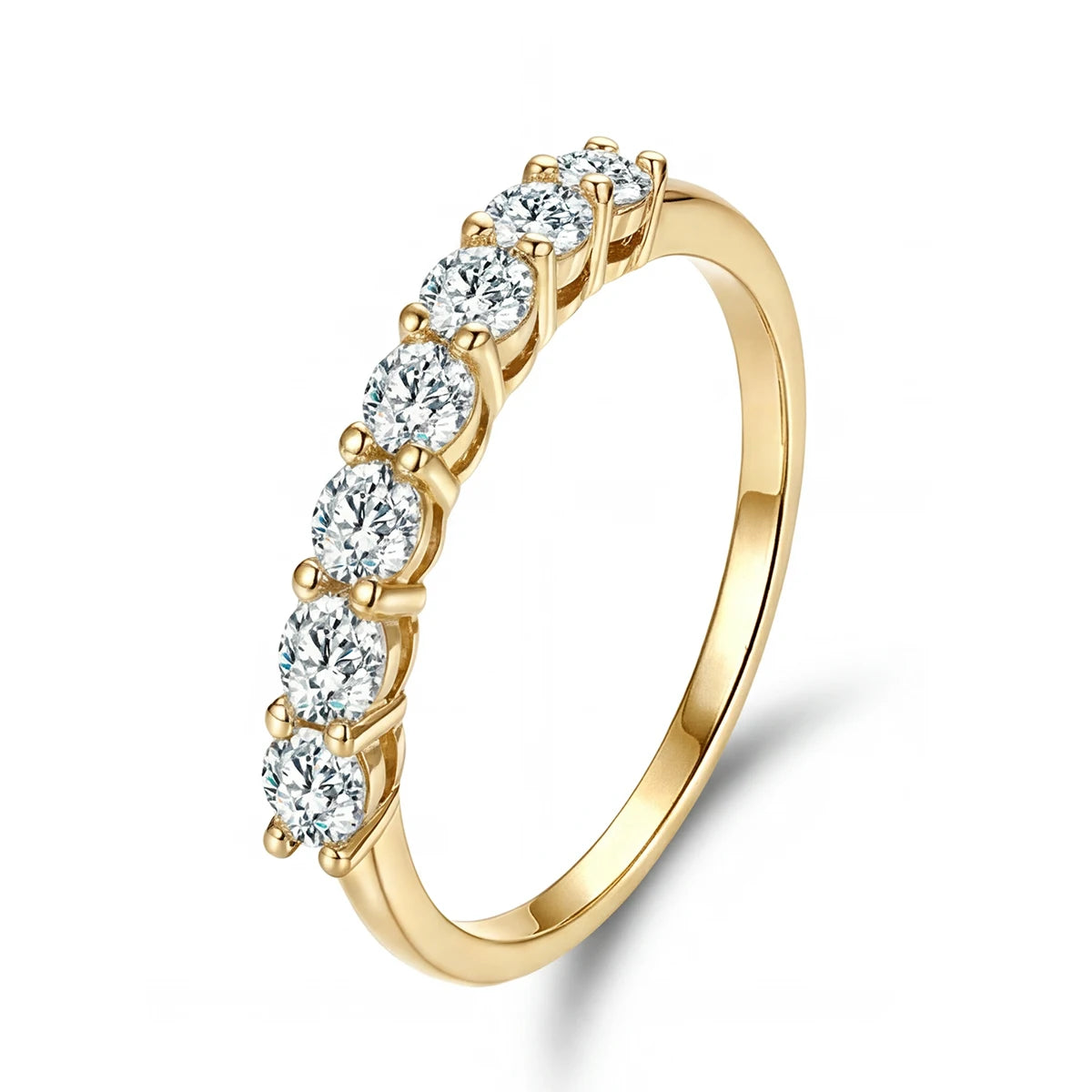 925 Sterling Silver Gorgeous Shiny Round Zircon Ring