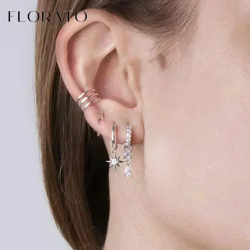 Earrings Chain Tassel Pendant Zircon