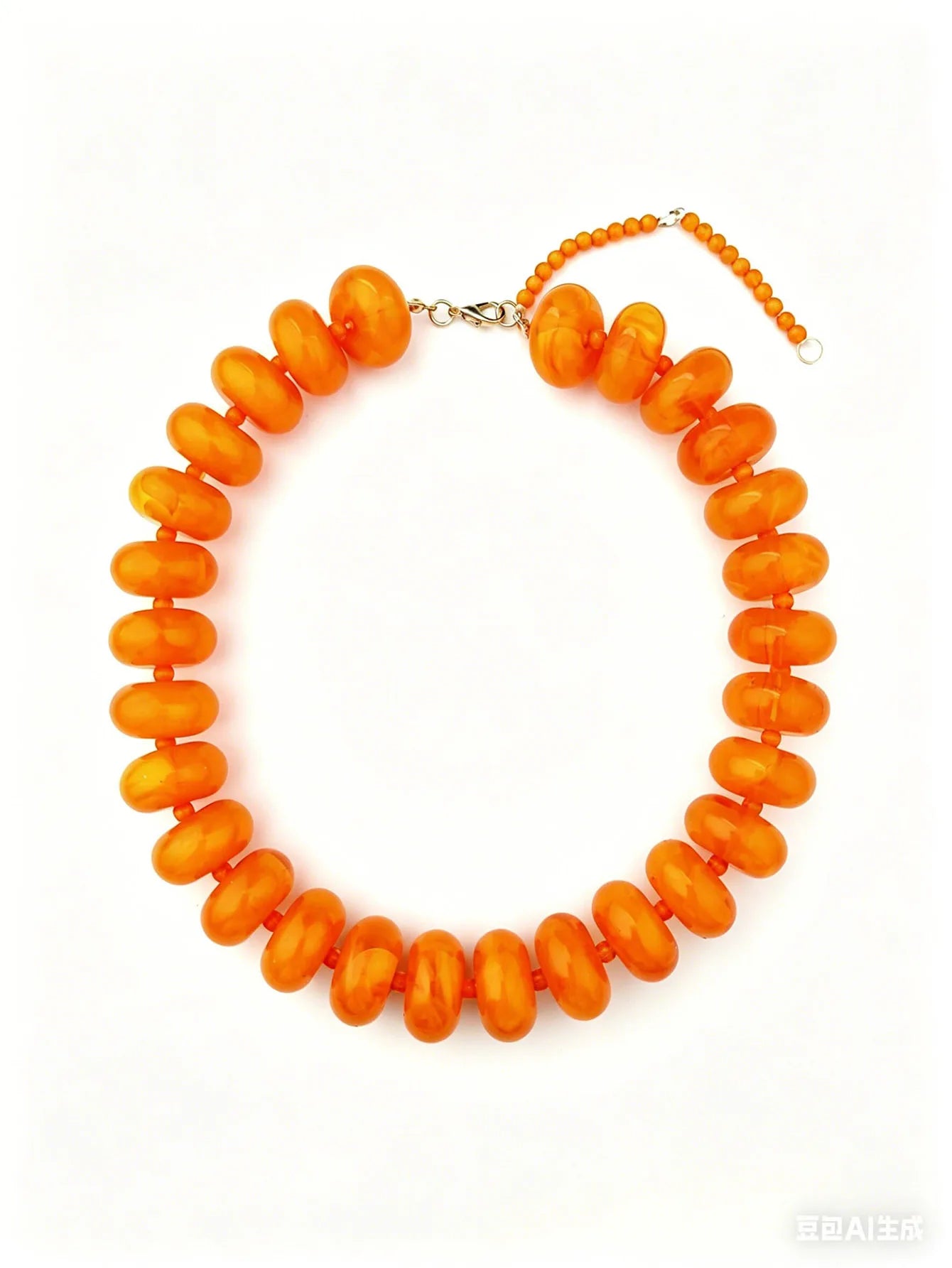 Bohemian Fashion Casual Dopamine Resin Bead Necklace Charms Chunky